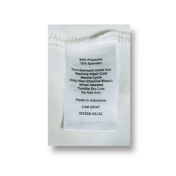 Talbots M Ivory Velvet Look Scoop Neck Sleeveless Blouse Soft Elegant Minimalist - Picture 7 of 9